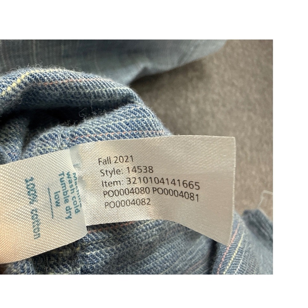 Marine Layer Selvage Textured Long Sleeve Button D Shirt Men Size M 14538 Slim - Picture 9 of 11